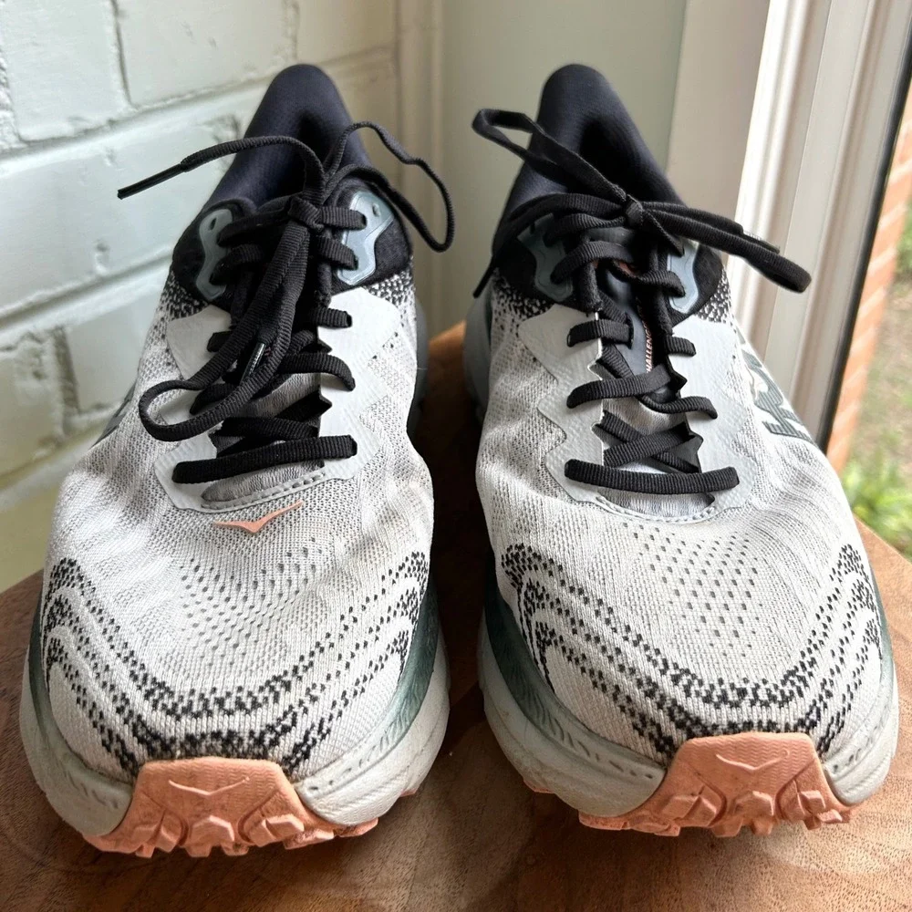 Hoka Women's Challenger ATR 7 Trail Run Sneakers 10.5 Wide Harbor Mist Spruce